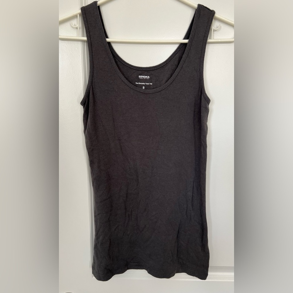 🌸3/$10) Sonoma Women's Black Tank Top
